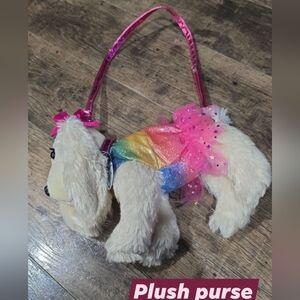 Poochie & co girls plush purse